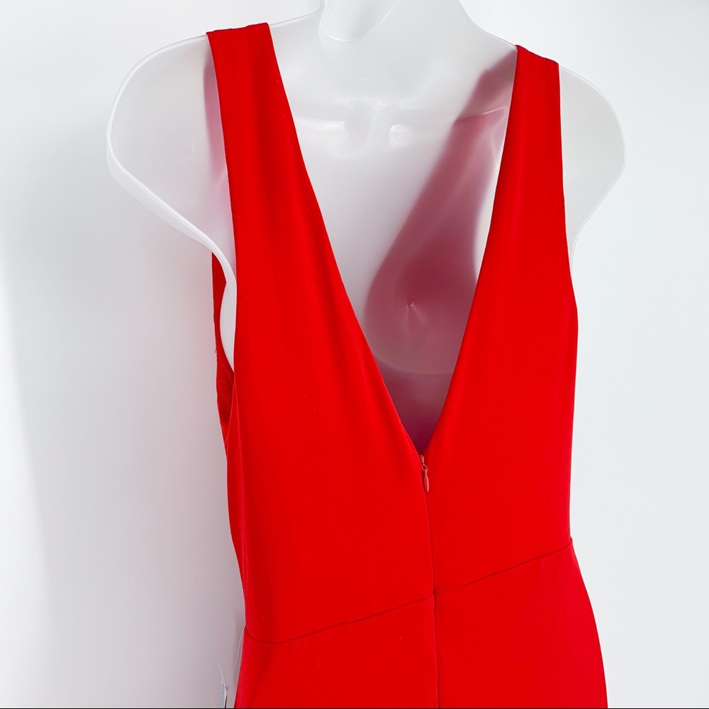 ASTR THE LABEL Formal Red Dress / Gown; Twist Front V-neck Size S - Picture 8 of 15